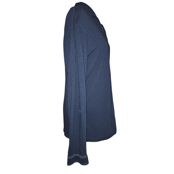 ROBERT BARAKETT BUTTON Up Vacation Pima Soft Luxury Black Cardigan SIZE XL - Picture 5 of 7